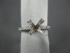 ESTATE .56CT DIAMOND 14KT WHITE GOLD CLASSIC 8 PRONG SEMI MOUNT ENGAGEMENT RING
