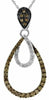 .72CT WHITE & CHOCOLATE FANCY DIAMOND 14KT WHITE GOLD CLASSIC TEAR DROP PENDANT