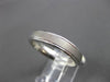 ESTATE 14KT WHITE GOLD MATTE & SHINY COMFORT FIT CLASSIC WEDDING BAND #23432