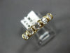 ESTATE .80CT DIAMOND 14KT YELLOW GOLD 3D 5 STONE CHANNEL ANNIVERSARY RING #17285