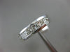 ESTATE 1.45CT PRINCESS DIAMOND 14K WHITE GOLD 3D WEDDING ANNIVERSARY RING #1302