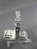 ESTATE 1.40CT DIAMOND 14K WHITE GOLD 7 STONE SHARE PRONG ANNIVERSARY RING #18618