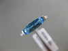 ESTATE 1.49CT DIAMOND & AAA CUSHION CUT BLUE TOPAZ 14KT WHITE GOLD 3D FUN RING