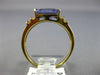ESTATE 2.98CT DIAMOND & EXTRA FACET TANZANITE 18K YELLOW GOLD 3D ENGAGEMENT RING