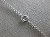 ESTATE EXTRA LARGE 1.30CT DIAMOND 14KT WHITE GOLD 15 STONE BY THE YARD NECKLACE