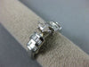 ESTATE .47CT DIAMOND 14KT WHITE GOLD 3D MARQUISE SHAPE MULTI ROW ENGAGEMENT RING
