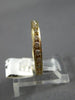 ESTATE .80CT DIAMOND 14KT YELLOW GOLD CLASSIC ROUND CHANNEL ETERNITY RING #3297