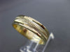 ESTATE 14KT YELLOW GOLD CLASSIC WAVE DIAMOND CUT WEDDING ANNIVERSARY RING #23520