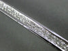 ESTATE WIDE 1.50CT DIAMOND 14KT WHITE GOLD PRINCES CUT INVISIBLE TENNIS BRACELET