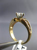 ANTIQUE .86CT DIAMOND 14KT YELLOW GOLD MARQUISE FILIGREE ENGAGEMENT RING #19852