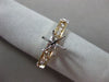 ESTATE .48CT DIAMOND 14KT TWO TONE GOLD 3D SIX PRONG SEMI MOUNT ENGAGEMENT RING