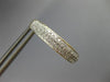 ESTATE LARGE 1.0CT DIAMOND 14KT 2 TONE GOLD 3D CLASSIC 3 ROW OVAL HOOP EARRINGS