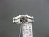 ESTATE 1.0CT DIAMOND PLATINUM 3 STONE SEMI MOUNT WEDDING ANNIVERSARY RING SET