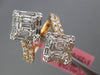 LARGE 1.49CT MARQUISE & PRINCESS DIAMOND 18KT WHITE & ROSE GOLD CRISS CROSS RING