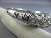 ESTATE LARGE 4.50CT DIAMOND 14KT WHITE GOLD 3D WEB ETOILE BEZEL BANGLE BRACELET