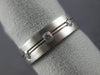ESTATE WIDE .34CT DIAMOND 14KT WHITE GOLD 3D CLASSIC ETOILE ETERNITY RING #12149
