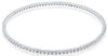 ESTATE 3.35CT DIAMOND 14KT WHITE GOLD 3D CLASSIC ROUND ETERNITY BANGLE BRACELET
