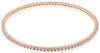 ESTATE 3.35CT DIAMOND 14KT ROSE GOLD 3D CLASSIC ROUND ETERNITY BANGLE BRACELET