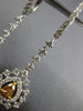 ESTATE 1.47CT WHITE & CHOCOLATE FANCY DIAMOND 18KT 2 TONE GOLD HANGING EARRINGS
