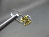 ESTATE 1.12CT WHITE & FANCY YELLOW DIAMOND 14K 2 TONE GOLD 3D HANGING EARRINGS