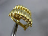 ESTATE 18KT YELLOW GOLD 3D HANDCRAFTED ELONGATED ITALIAN RIDGED CLIP ON EARRINGS