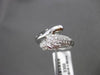 ESTATE WIDE .71CT DIAMOND & AAA RUBY 18KT WHITE GOLD 3D ETOILE TIGER RING CUTE!!