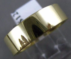 ESTATE 14KT YELLOW GOLD 3D CLASSIC SHINY WEDDING ANNIVERSARY RING #105
