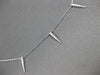 ESTATE .15CT DIAMOND 14KT WHITE GOLD 3D CLASSIC BY THE YARD SPIKY FUN NECKLACE