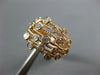 ESTATE WIDE .50CT DIAMOND 14KT ROSE GOLD 3D MULTI ROW ETOLIE ROPE FUN RING