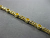 ESTATE .63CT DIAMOND 14KT WHITE & YELLOW GOLD BY THE YARD TENNIS BRACELET 3mm