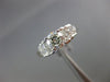 ESTATE 1.60CT DIAMOND 14KT WHITE GOLD MULTI SHAPE PYRAMID ENGAGEMENT RING #23999