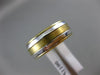 ESTATE 14K WHITE & YELLOW GOLD 3D HANDCRAFTED WEDDING ANNIVERSARY RING BAND #106