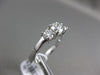 ESTATE 1CT DIAMOND 14KT WHITE GOLD 3 STONE PAST PRESENT FUTURE ENGAGEMENT RING