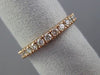 ESTATE .43CT DIAMOND 14KT ROSE GOLD 3D SEMI ETERNITY WEDDING ANNIVERSARY RING