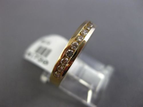 .40CT DIAMOND 14KT YELLOW GOLD 3D CLASSIC SEMI ETERNITY WEDDING ANNIVERSARY RING