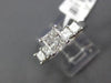 ESTATE 1.31CT PRINCESS DIAMOND 14K WHITE GOLD CLASSIC FIVE STONE ENGAGEMENT RING