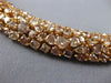 ESTATE LARGE GIA 42.93CT PINK DIAMOND 18KT ROSE GOLD CLUSTER ETERNITY NECKLACE