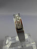 ESTATE .90CT PRINCESS CUT DIAMOND 14K WHITE GOLD CHANNEL ANNIVERSARY RING #19817