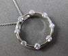 ESTATE .33CT DIAMOND 14KT WHITE GOLD ETOILE CIRCLE OF LIFE FLOATING PENDANT