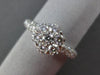 ESTATE 1.15CT ROUND PRINCESS DIAMOND 18KT WHITE GOLD CLUSTER FLOWER FUN RING F/G