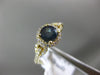 ESTATE 1.22CT DIAMOND & AAA ALEXANDRITE 14K YELLOW GOLD FILIGREE ENGAGEMENT RING