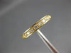 ESTATE .37CT DIAMOND 14KT YELLOW GOLD 3D FILIGREE CHANNEL ANNIVERSARY RING #2775