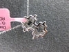 ESTATE .51CT DIAMOND 18KT WHITE GOLD 3D BAGUETTE CLUSTER FLOATING FUN PENDANT