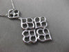 ESTATE .60CT DIAMOND 14KT WHITE GOLD 3D HEART CLUSTER FLOATING PENDANT & CHAIN