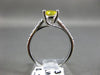 ESTATE 2.3CT DIAMOND & YELLOW TOPAZ 14K WHITE GOLD LUCIDA ENGAGEMENT RING #22462