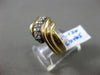 ESTATE WIDE .33CT ROUND DIAMOND 14KT YELLOW GOLD 3D MULTI WAVE LOVE KNOT RING