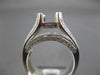 ESTATE EXTRA LARGE 1.56CT DIAMOND 14KT WHITE GOLD 3D  SEMI MOUNT ENGAGEMENT RING