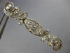 ANTIQUE 1.20CT ROSE CUT DIAMOND 14K WHITE GOLD FLOWER FILIGREE PIN BROOCH #19163