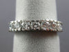 ANTIQUE WIDE .90CT DIAMOND 14KT WHITE GOLD 3D 7 STONE ANNIVERSARY RING #16369