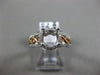 ESTATE .24CT DIAMOND 18KT WHITE & ROSE GOLD INFINITY SEMI MOUNT ENGAGEMENT RING